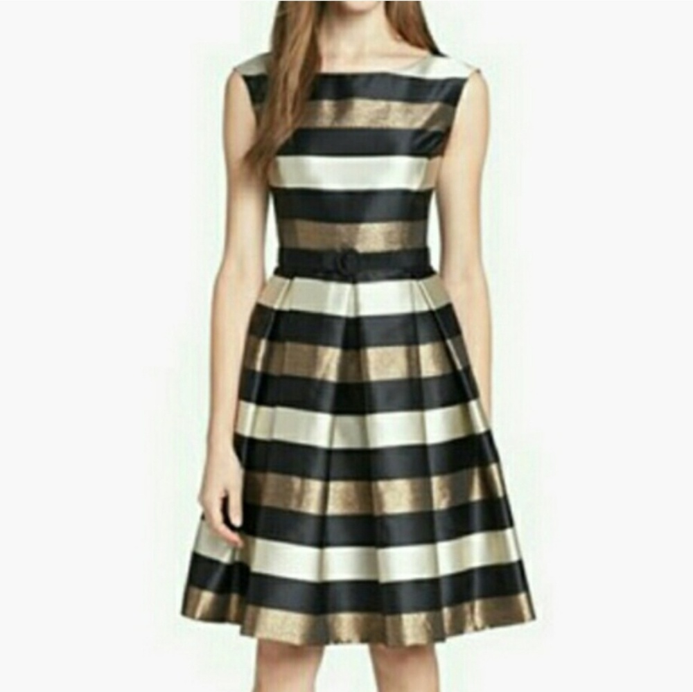 Eliza J striped metallic dress